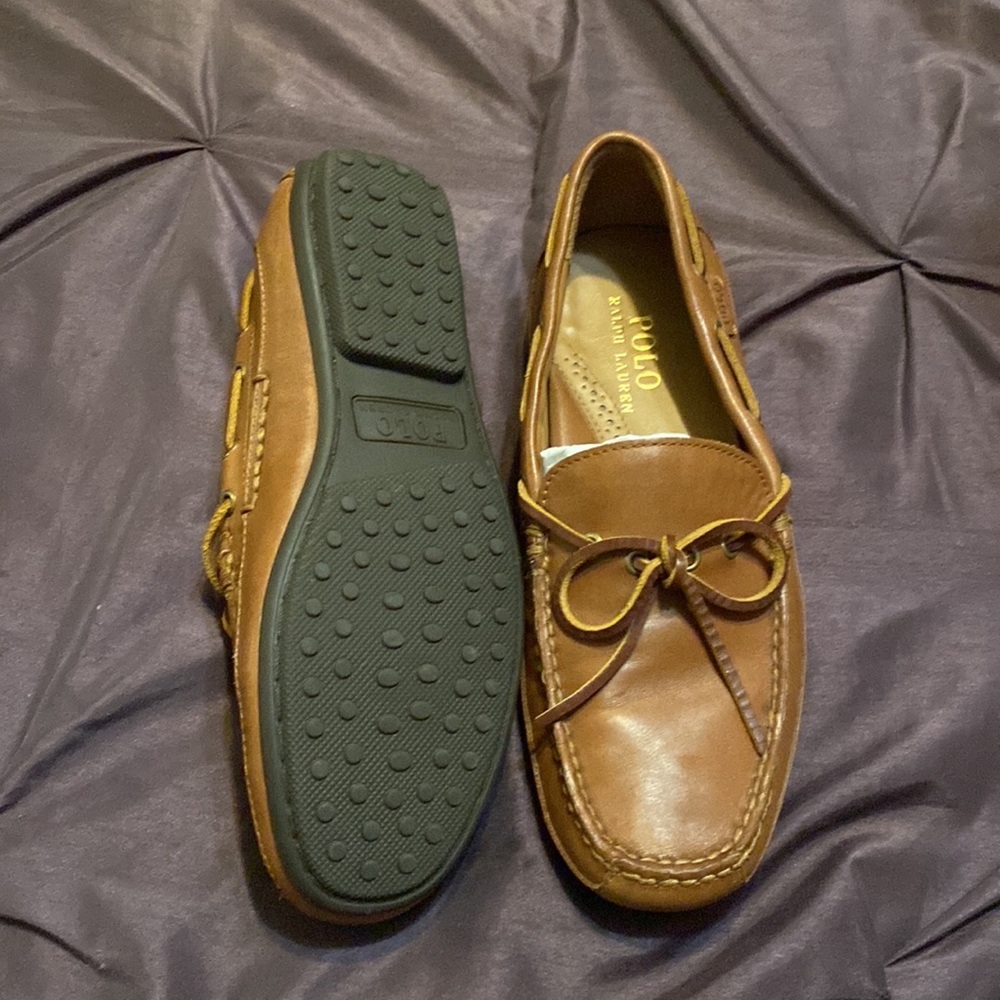 Polo Ralph Lauren Drivers/Loafers Roberts mens sz 7D women sz 9 - Picture 2 of 7
